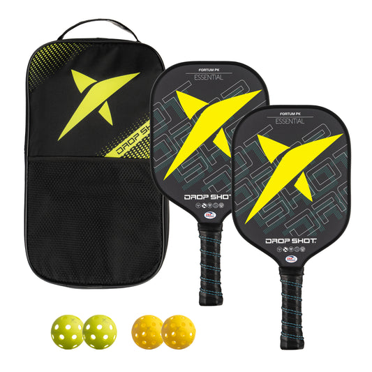 DROP SHOT FORTUM 2024 PK SET X 2 PCS + 4 OUTDOOR BALLS + BAG